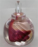 Rollin Karg Signed Studio Art Glass Perfume Bottle