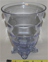 Tiffin Twilight Blue Neodymium Glass Footed Vase