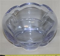Tiffin Twilight Blue Neodymium Glass Rose Bowl 5.5
