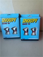 New Vintage Peanuts Snoopy ceramic magnet set