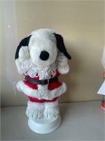 Snoopy Santa Large Animated Plush Doll