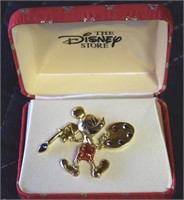 The Disney Store Mickey Mouse Enamel Brooch in Box