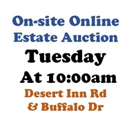 WELCOME TO OUR TUE. @10am ONLINE PUBLIC AUCTION