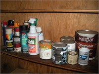 Assorted Chemicals & Paints - condition unknown