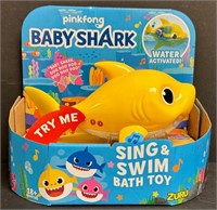 NEW PINKFONG BABY SHARK SING & SWIM BATH TOY