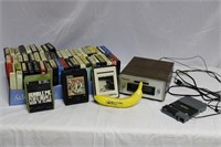 Vintage Panasonic 8-Track Player+52 Tapes+++