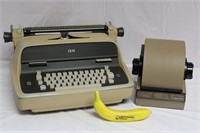 Vintage IMB Electric Typewriter & Metal Rolodex+