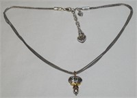 Brighton Jewelry Duotone Pendant Necklace