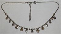 Brighton Silvertone Drop Charm Style Necklace