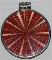 Silpada Designs Sterling Psychedelic Disc Pendant