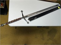 Sword with 36 Inch Blade & Sheath