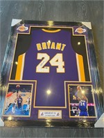 Kobe Bryant Signed Jersey Framed Includes COA RARE