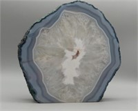 Agate Blue Geode - approx 6" and 4 pounds