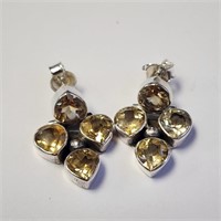 $200 Silver Citrine Earrings
