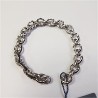 $400 Silver 36.06G 7.5" Bracelet