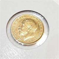 $1600 22K  1912 British Sovereign Coin