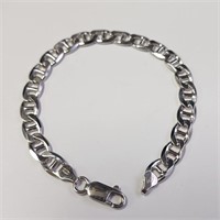 $220 Silver 19.07G Gucci Link 8" Bracelet