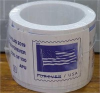 $66 Roll of 100 first class forever postage stamps