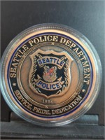 Seattle Police department challenge coin