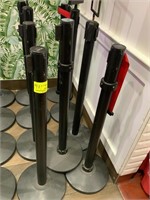 BLACK STANCHIONS  WITH BELTS