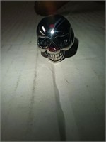 Silver Toned Skull Ring