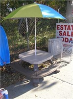 Little Tykes picnic table and umbrella set