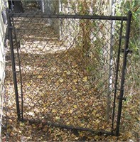 All metal outdoor gate