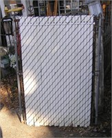 All metal outdoor gate