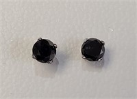 $1000 14K  Black Diamonds(0.5ct) Earrings