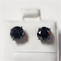 $1700 14K  Black Diamond(1.64ct) Earrings