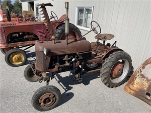 Farmall Cub Tractor with Sickle Mower