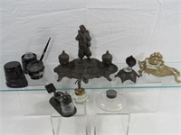 COLLECTION OF INK WELLS: