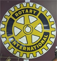 ROTARY ROUND METAL SIGN 30IN