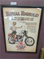 ROYAL ENFIELD MOTORCYCLE SIGN