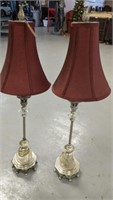 PAIR OF STICK LAMPS 36IN
