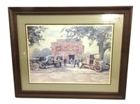 Framed Coca-Cola Drawing 21.5"x26.5" 760/1500