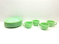 Fire King Dish Set 8 Plates/4 Cups