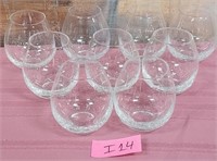 11 - LOT OF 9 STEMLESS GLASSES (I14)
