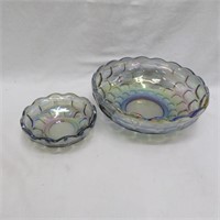 Federal Iridescent Carnival Glass bowls - 1960s