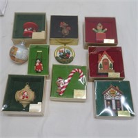 Hallmark Ornaments (10) 70's & 80's - New In Box
