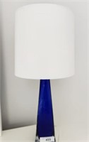 ART GLASS BLUE DECORATIVE LAMP