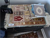 PERSIAN RUG SAMPLES AND SMALL 24IN RUG
