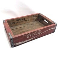 Wood Coca-Cola Coke Carrier small Bottle Crate