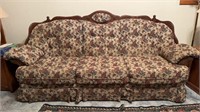 Floral couch. 92” long