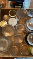 Mason jars, candles