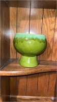 Drip paint vase with chip