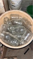 Container of canning jars bring help to load out