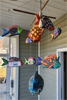 PAINTED FISH WIND CHIME