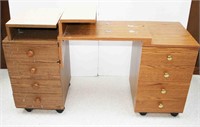 (2) 4-Drawer Swivel Cabinets 47.5"L x 29.5"H x