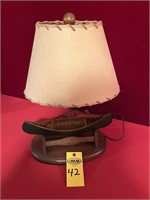 Canoe Lamp 21" H